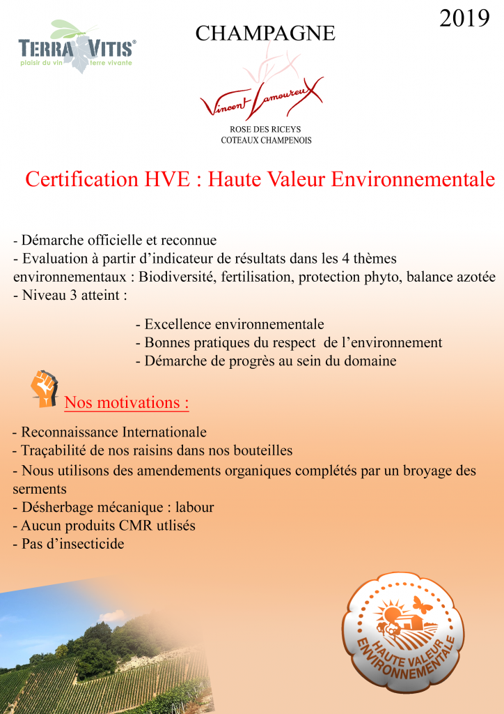 HVE HAUTE VALEUR ENVIRONNEMENTALE